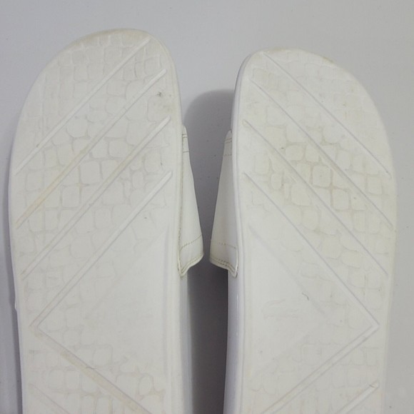 Lacoste Croco Slide Sandals Men’s Size 14 White Black main image 8